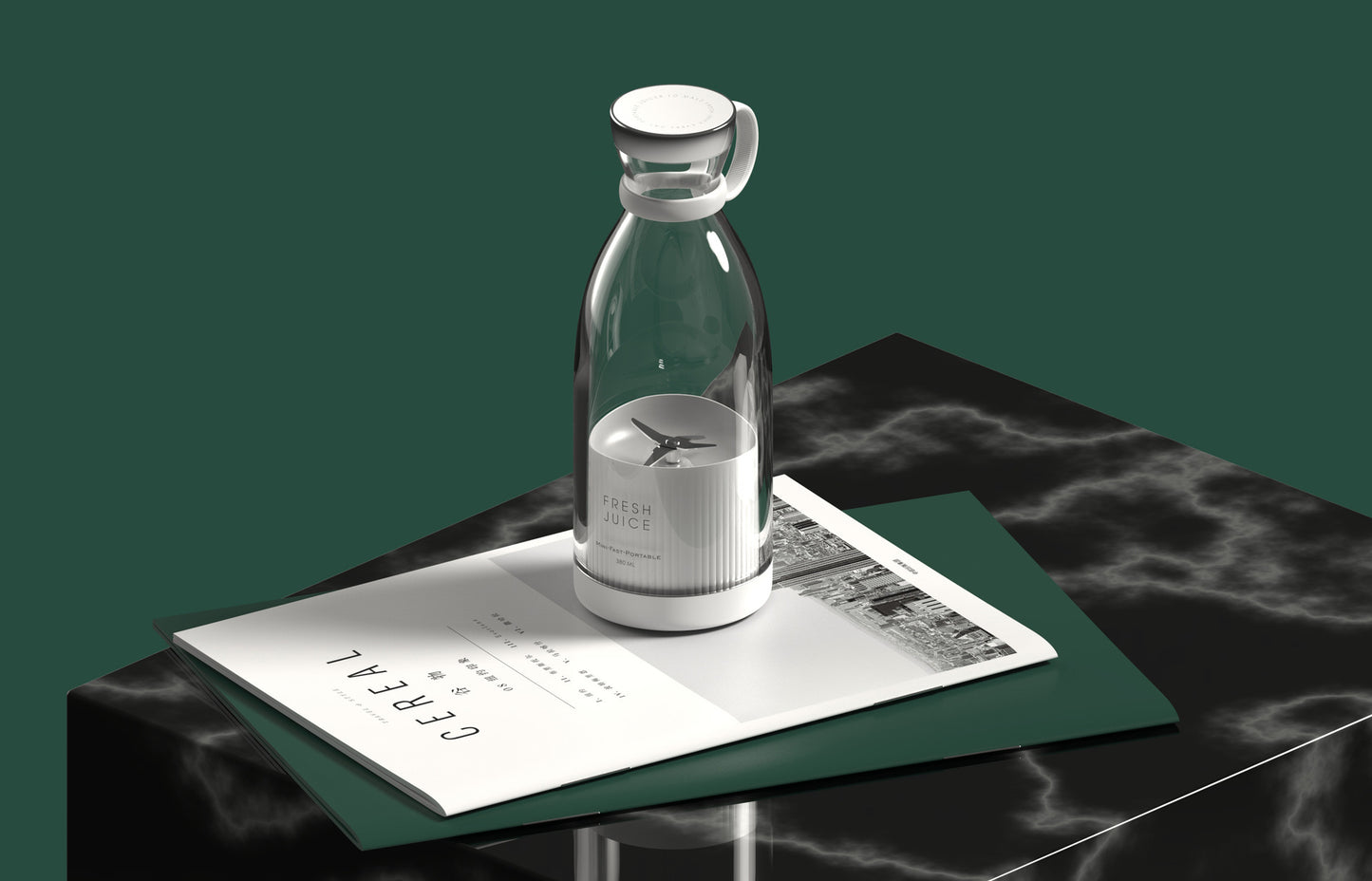 Portable USB Rechargeable Blender Bottle – 350ML Smoothie Maker & Juicer Cup - BANGN CREATIVE SOLUTIONS