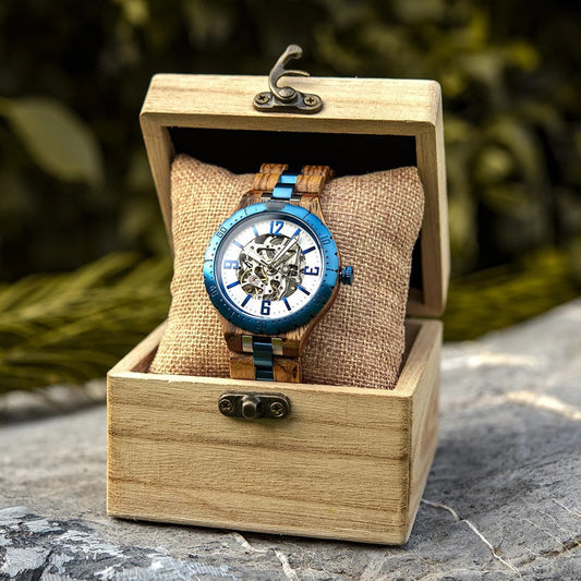 Luxury Automatic Skeleton Watch – Stainless Steel Precision Timepiece - BANGN CREATIVE SOLUTIONS