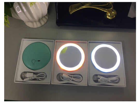 New charging portable smart beauty mirror HD makeup mirror LED portable light mirror light makeup mirror with light - BANGN CREATIVE SOLUTIONS