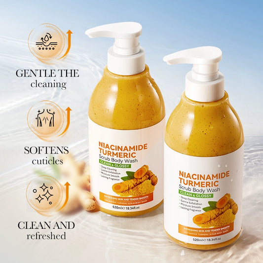 Turmeric Scrub Shower Gel – Gentle Brightening Body Wash
