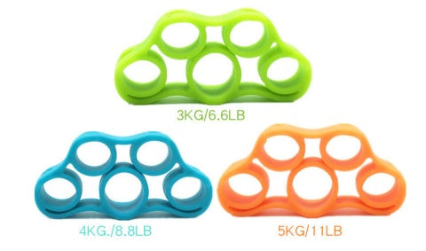 Silicone Finger Trainer Hand Gripper Resistance Bands Fitness - BANGN CREATIVE SOLUTIONS 