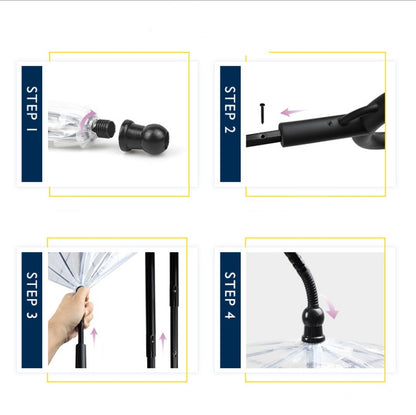 Hot Selling Transparent Pet Supplies Adjustable Pet C Type Umbrella - BANGN CREATIVE SOLUTIONS 