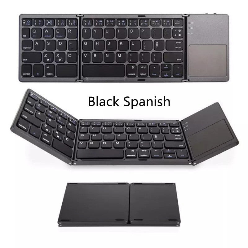 Folding Mini Keyboard Tablet Phone Computer Wireless Foldable Bluetooth Keyboard Multi-Function Button - BANGN CREATIVE SOLUTIONS 