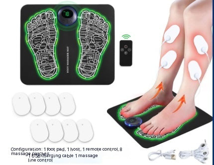 Electric EMS Foot Massager Pad Feet Muscle Stimulator Leg Reshaping Foot Massage Mat Relieve Ache Pain Health Care - BANGN CREATIVE SOLUTIONS 