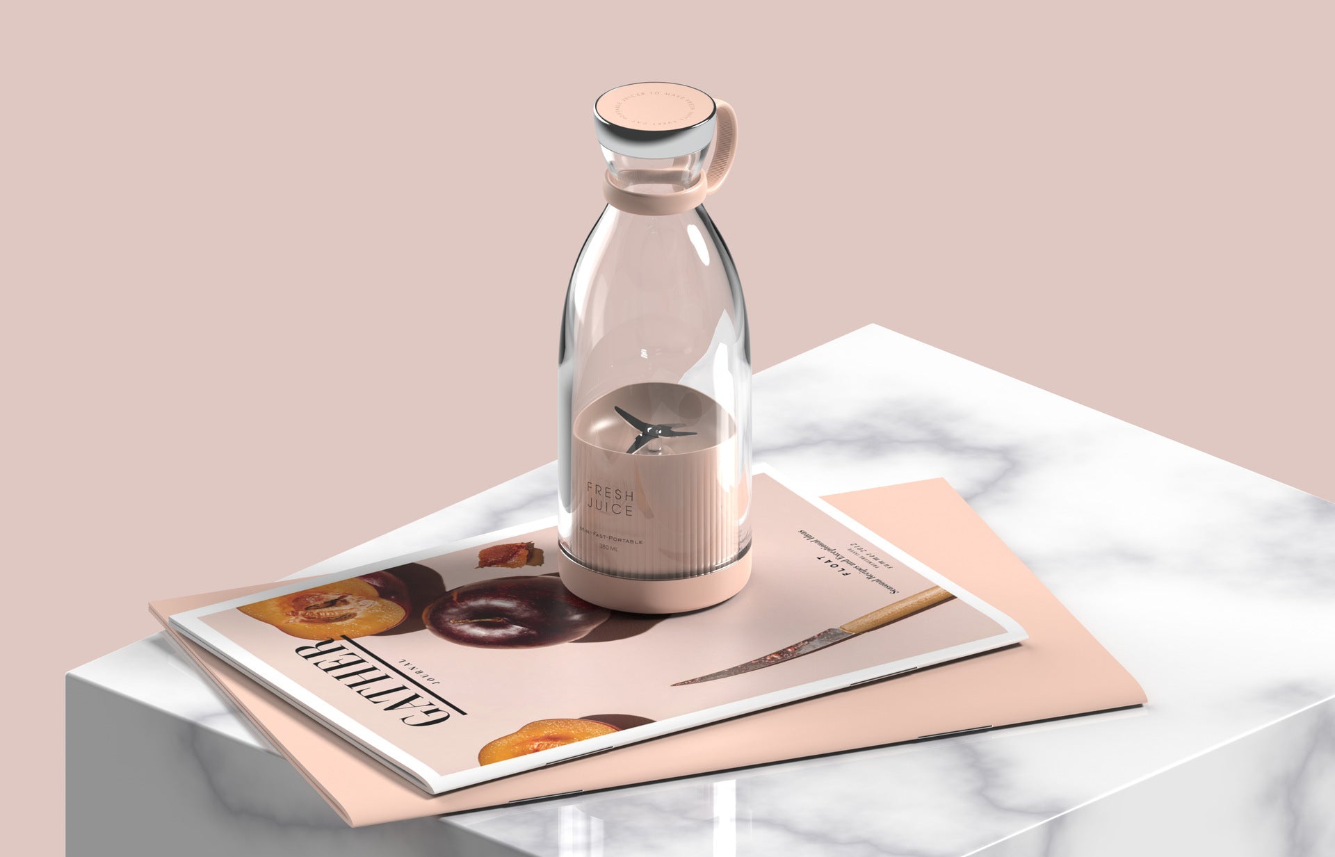 Portable USB Rechargeable Blender Bottle – 350ML Smoothie Maker & Juicer Cup