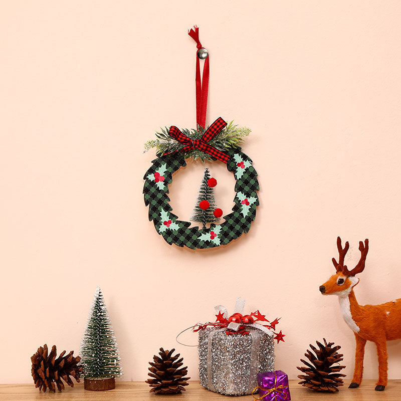 “Rustic Holiday Garland | Wooden Hanging Décor”