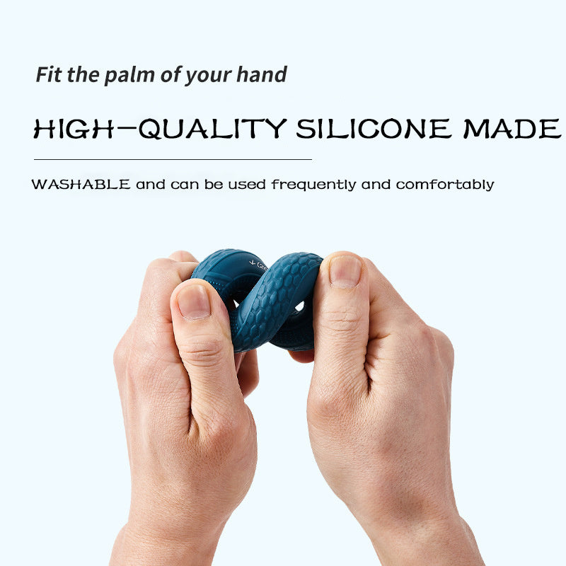 Hand Grip Strength Trainer – Adjustable Silicone Ring for Forearm & Finger Exercise (20-80 LB)