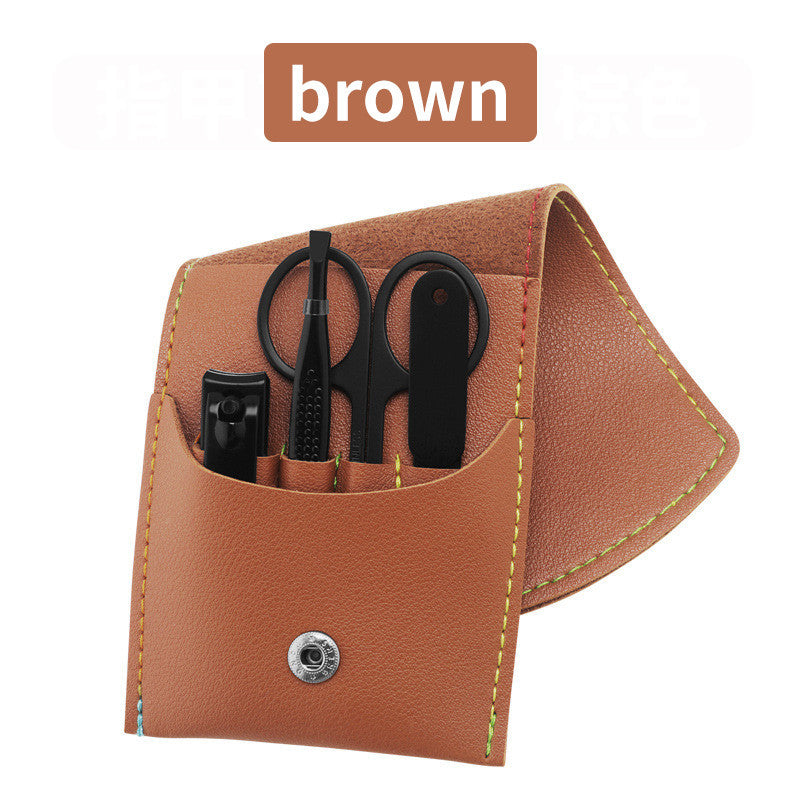 16pcs set Nail Clipper Cutter Trimmer Ear Pick Grooming Kit Manicure Set Pedicure Toe Nail Art Tools Set Kits with Bag - BANGN CREATIVE SOLUTIONS 