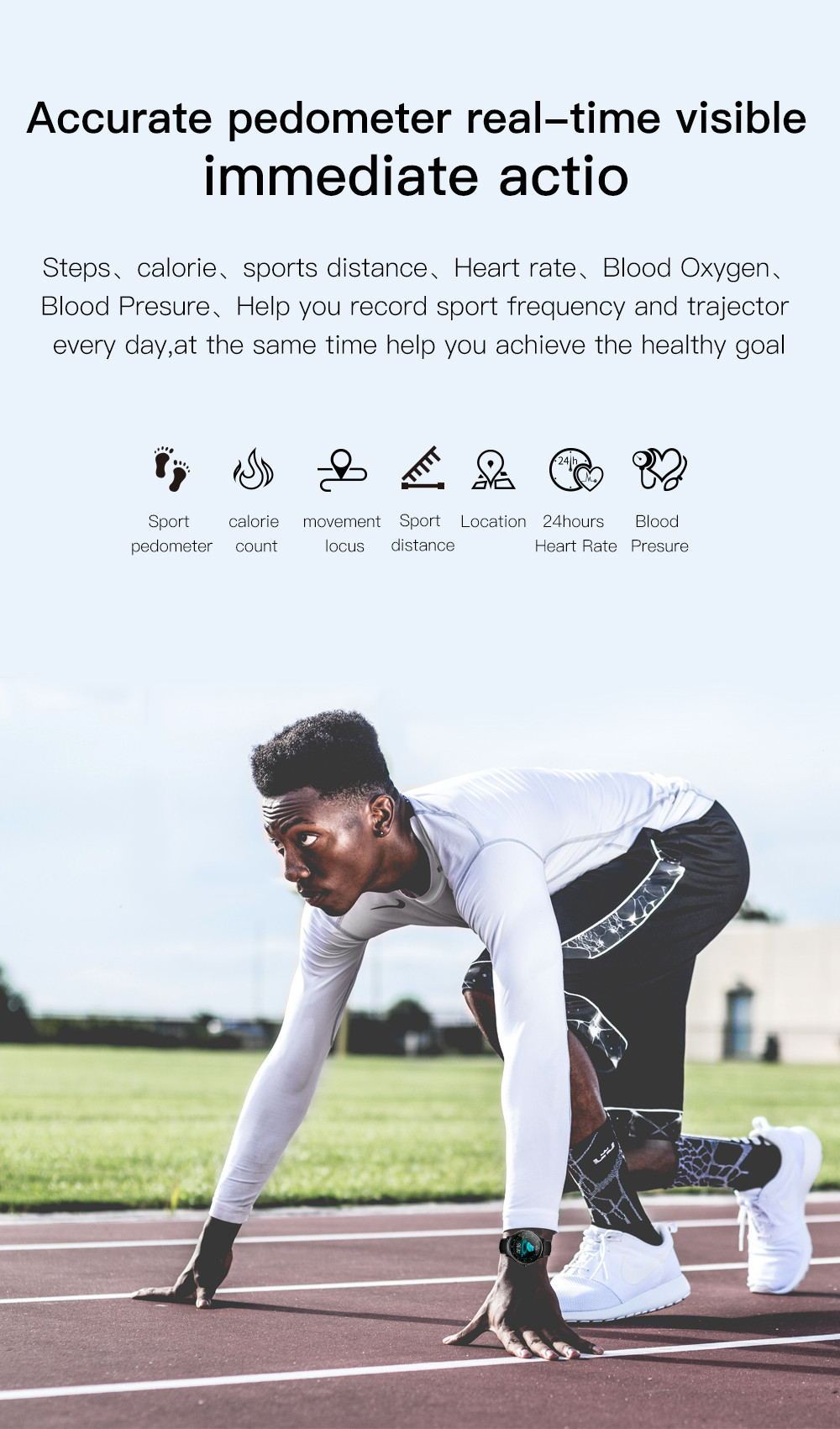 Newest smart watch SN80 fashion watch fitness tracker - BANGN CREATIVE SOLUTIONS 