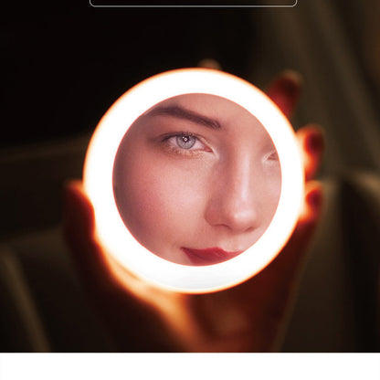 New charging portable smart beauty mirror HD makeup mirror LED portable light mirror light makeup mirror with light - BANGN CREATIVE SOLUTIONS 