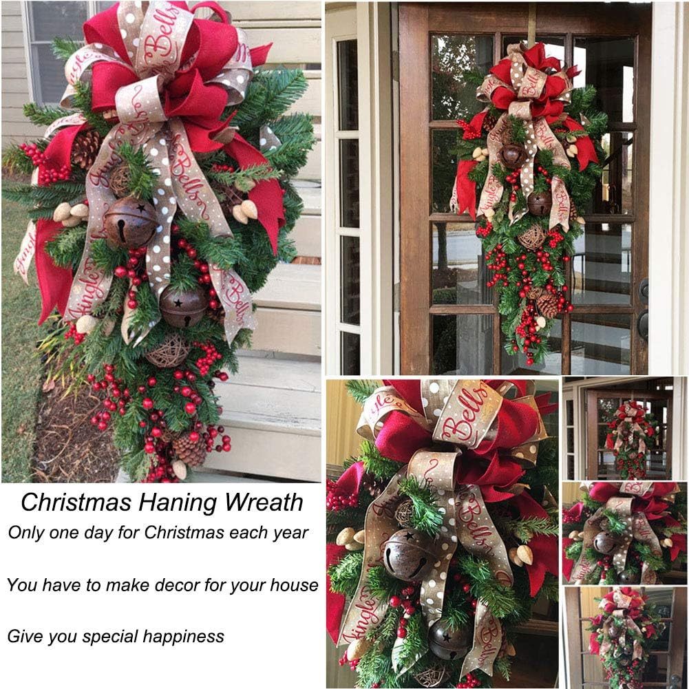 A Christmas Door Hanging Wreath | Holiday Décor & Party Supplies
