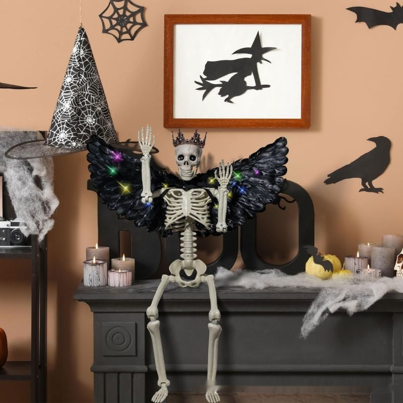 Animated LED Skeleton & Talking Pumpkin | Halloween Yard & Indoor Décor