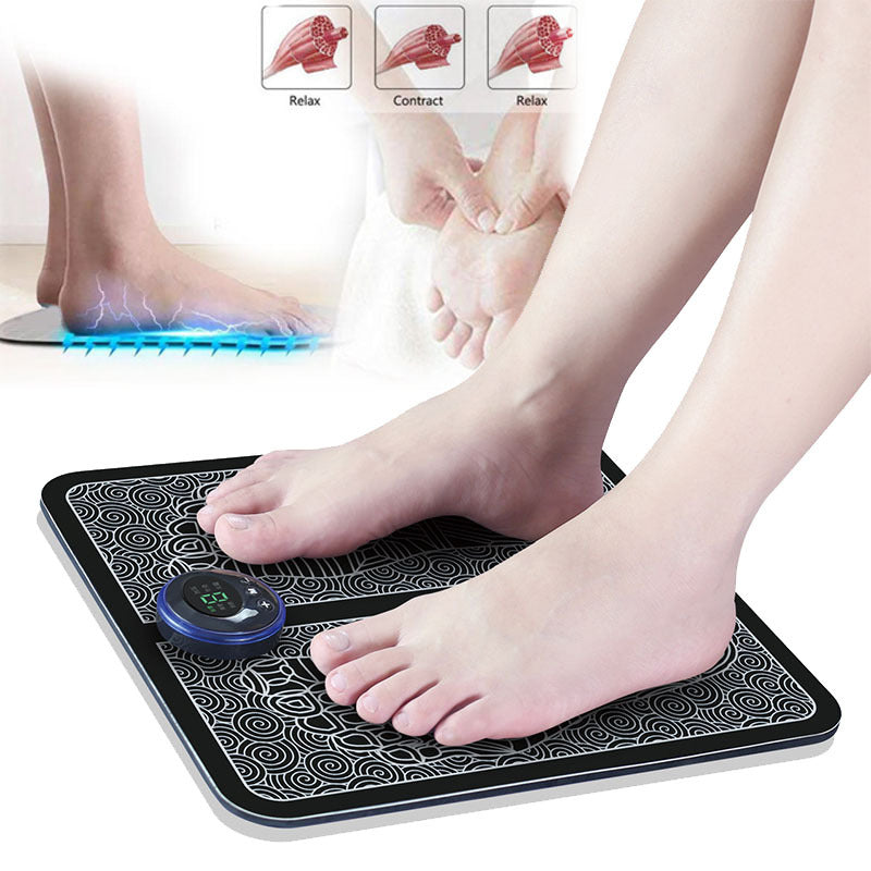 Electric EMS Foot Massager Pad Feet Muscle Stimulator Leg Reshaping Foot Massage Mat Relieve Ache Pain Health Care - BANGN CREATIVE SOLUTIONS 