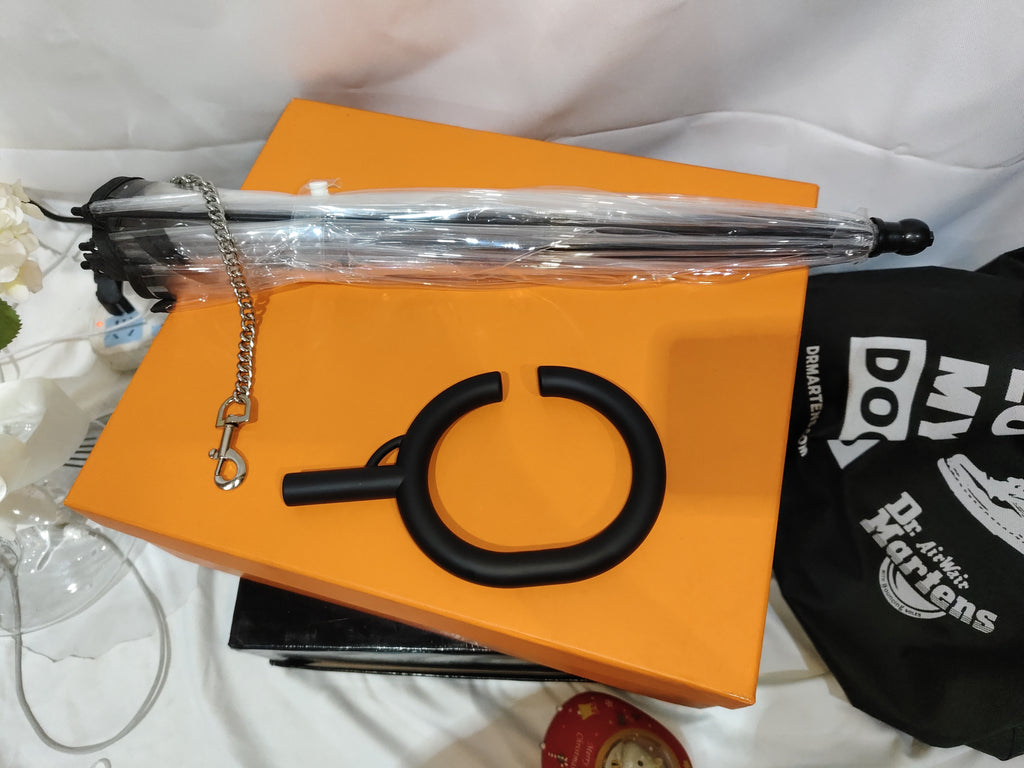 Hot Selling Transparent Pet Supplies Adjustable Pet C Type Umbrella