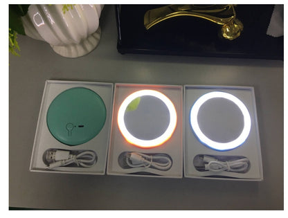 New charging portable smart beauty mirror HD makeup mirror LED portable light mirror light makeup mirror with light - BANGN CREATIVE SOLUTIONS 