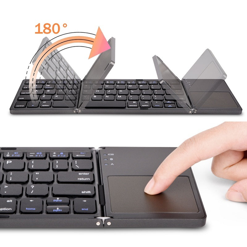 Folding Mini Keyboard Tablet Phone Computer Wireless Foldable Bluetooth Keyboard Multi-Function Button - BANGN CREATIVE SOLUTIONS 