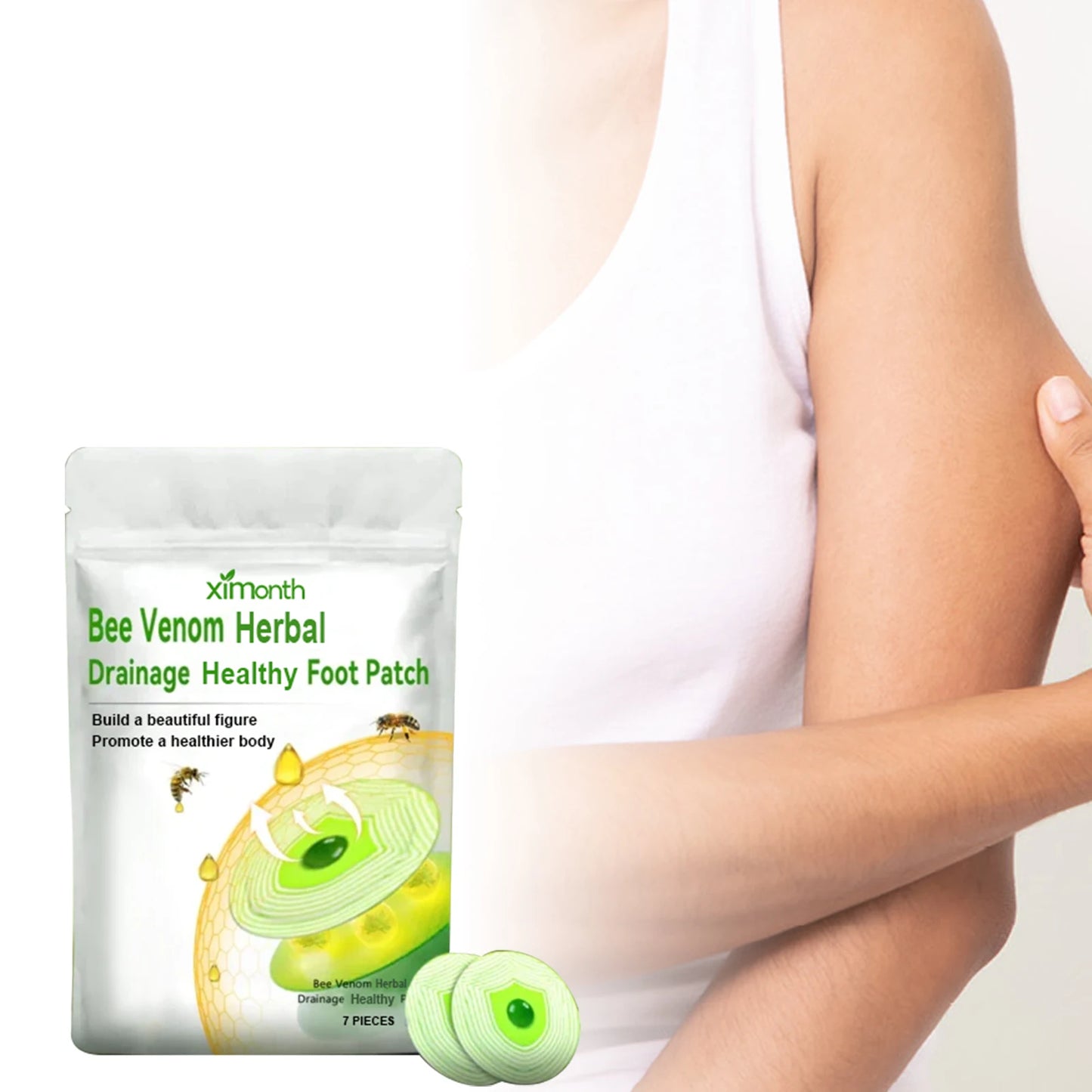 Bee Venom Herbal Detox Foot Patches – Drainage & Swelling Relief