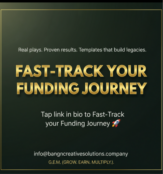 BCS Fast-track Funding Playbook (Instant download) product - BANGN CREATIVE SOLUTIONS 
