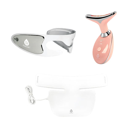 Pursonic Total LED Light Therapy System – Eye Mask, Neck Plate, Multi-Function Skincare Device