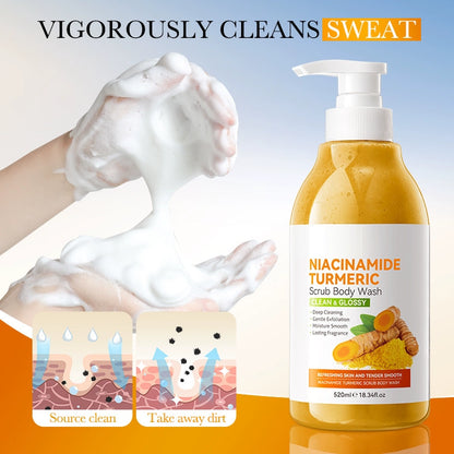 Turmeric Scrub Shower Gel – Gentle Brightening Body Wash