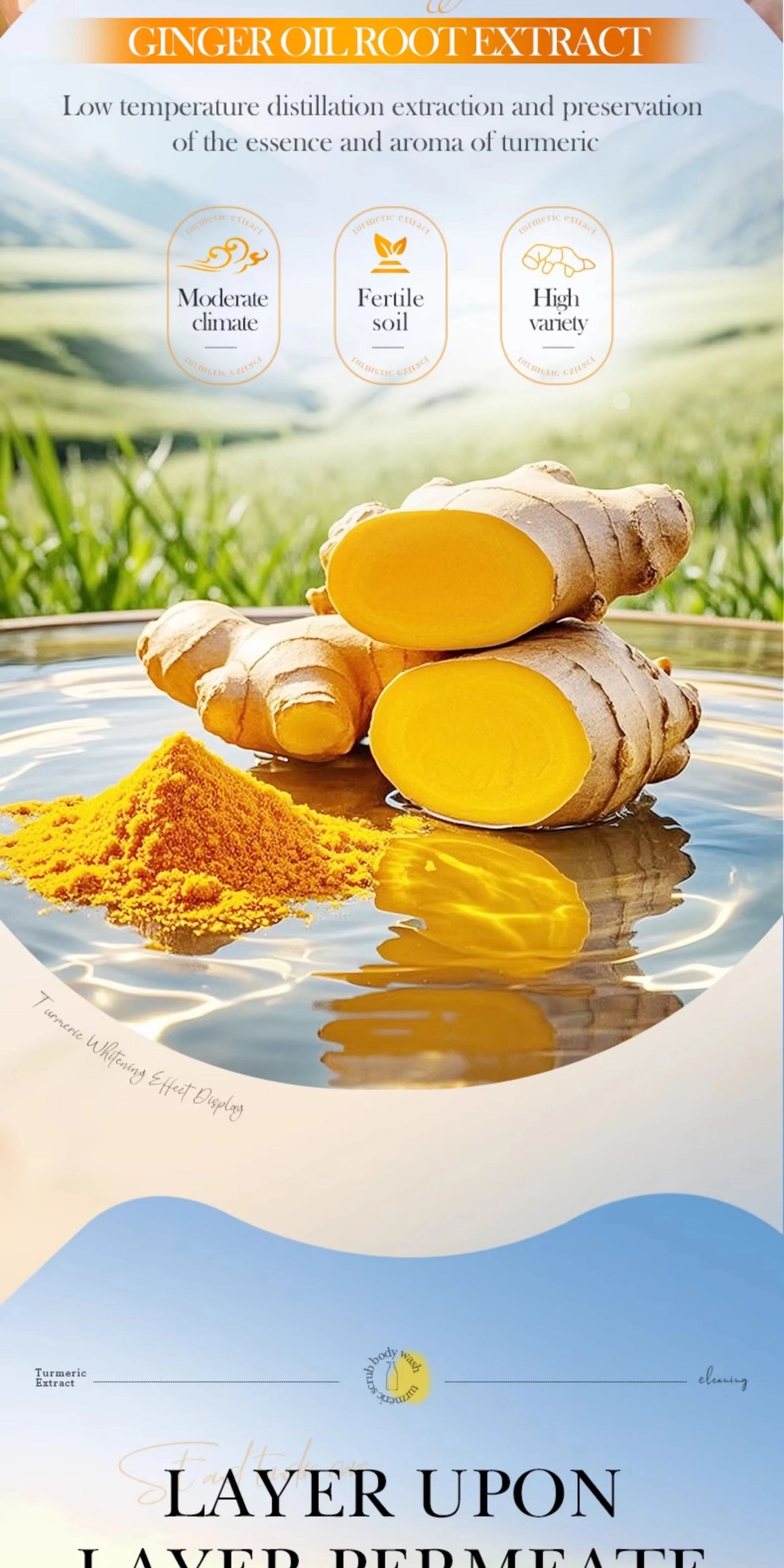 Turmeric Scrub Shower Gel – Gentle Brightening Body Wash