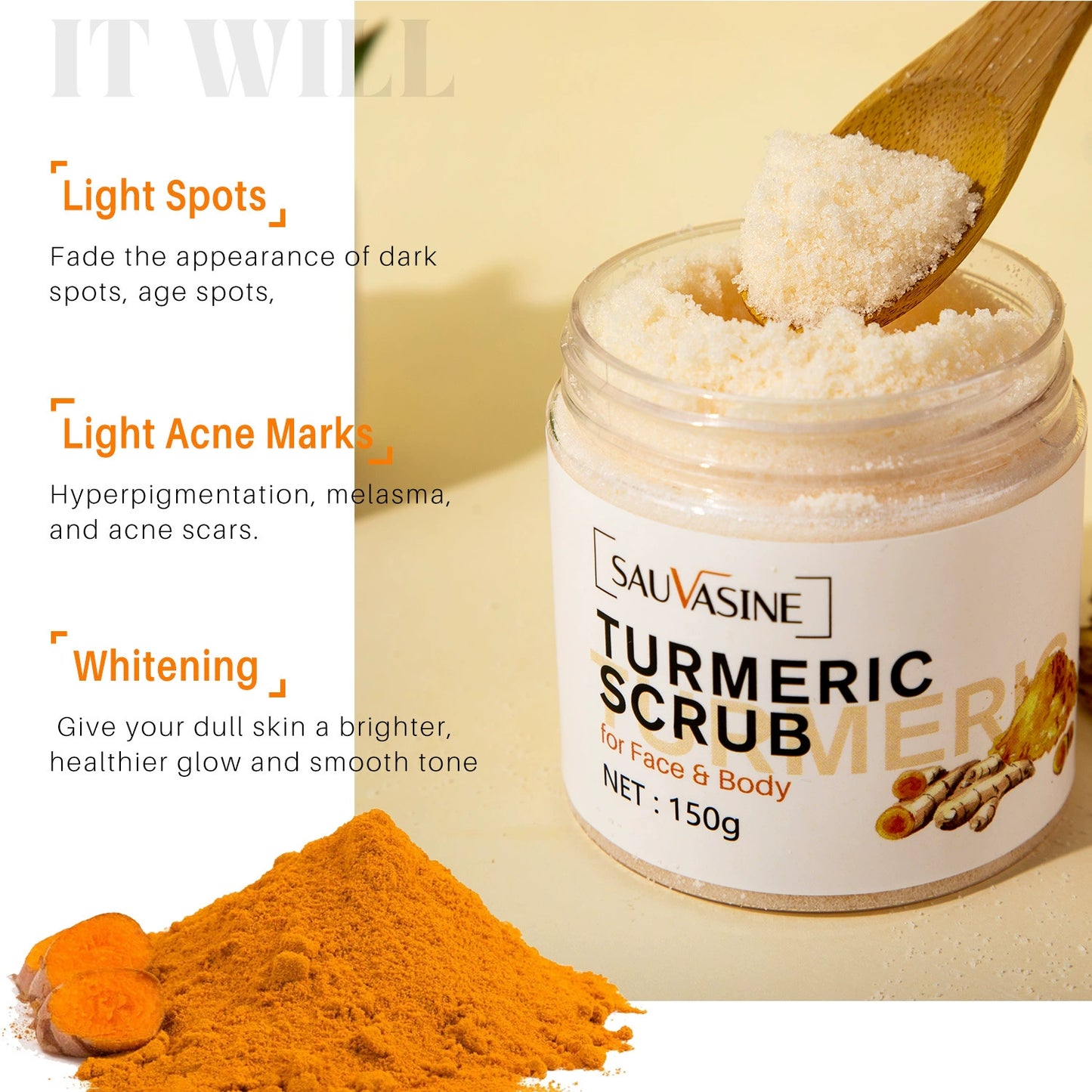 Turmeric Lemon Glow Serum for Dark Spots & Smooth Skin