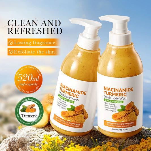 Turmeric Scrub Shower Gel – Gentle Brightening Body Wash