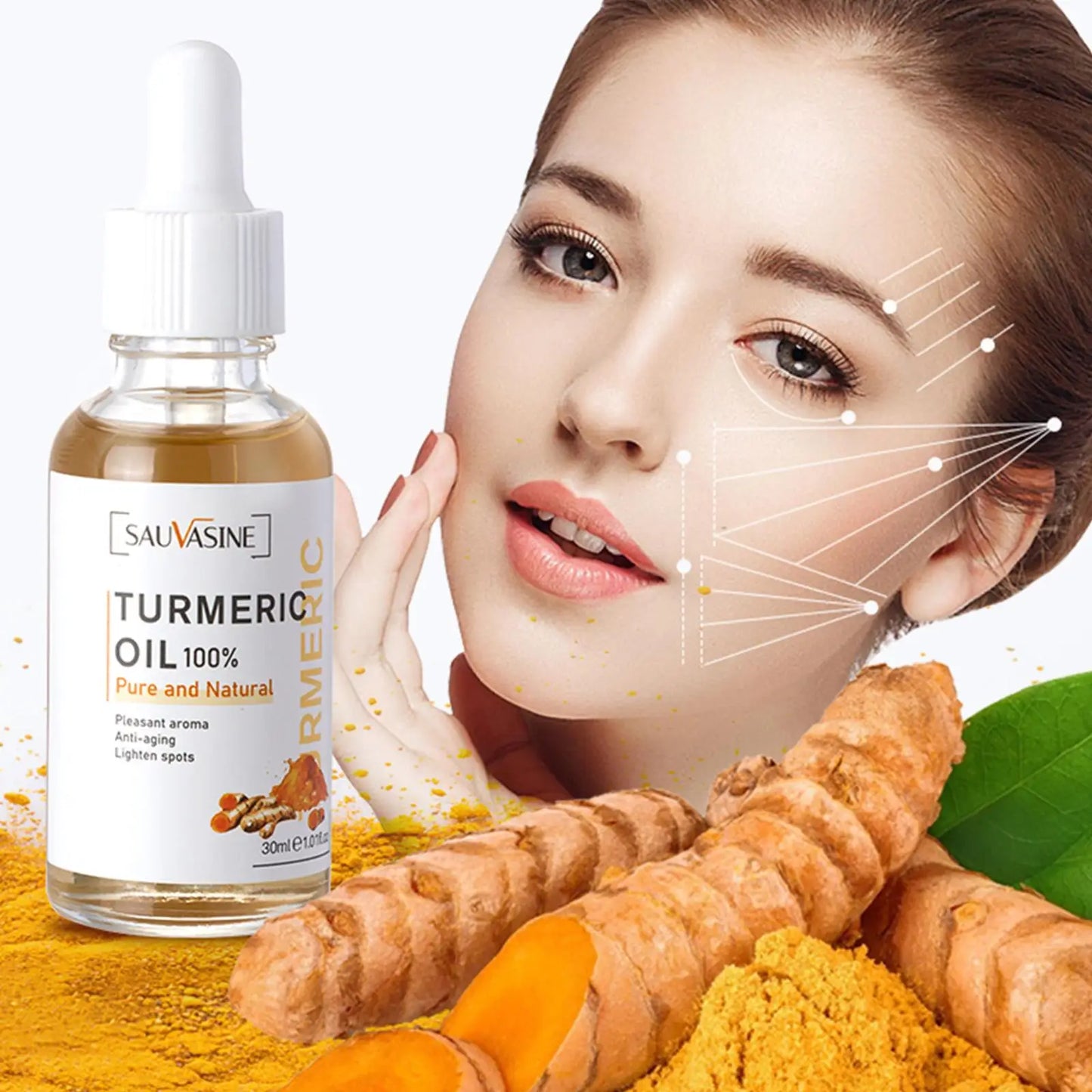 5‑Piece Turmeric Facial Care Set – Cleanse, Treat & Glow