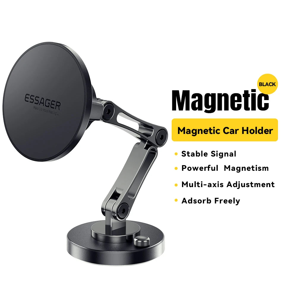 Magnetic Wireless Car Charger | 15W Fast Charging Mount Stand for iPhone 15/14/13 Pro (Magsafe Compatible)