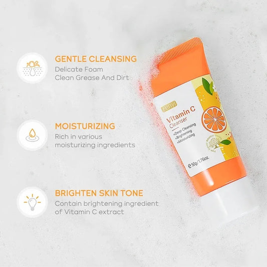 Vitamin C Deep Cleansing Facial Wash – Foaming Blackhead Cleanser