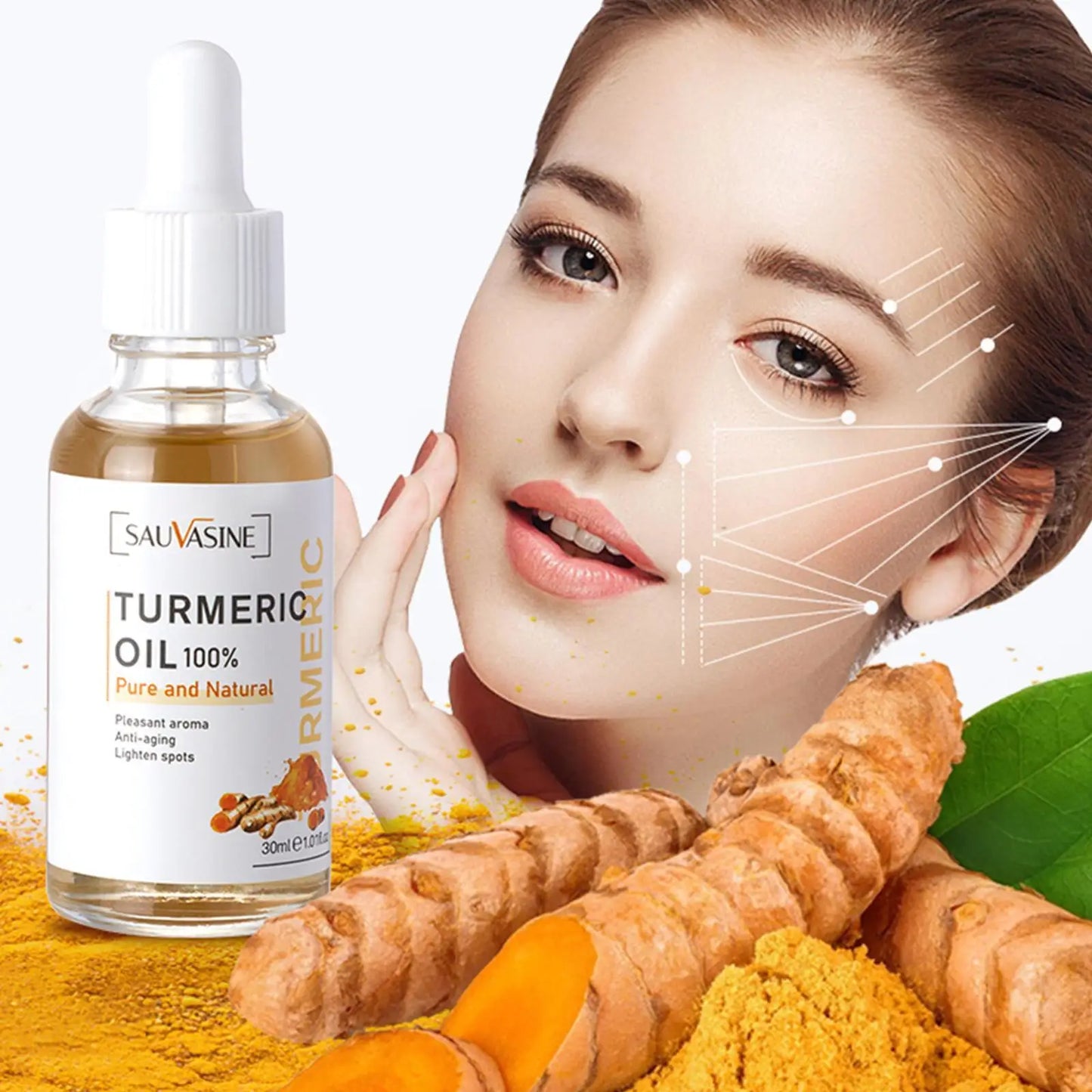 5‑Piece Turmeric Facial Care Set – Cleanse, Treat & Glow
