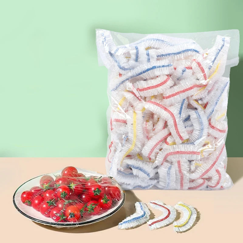 Elastic Food Covers by BANGN | Reusable Stretch Wrap Lids for Bowls & Plates