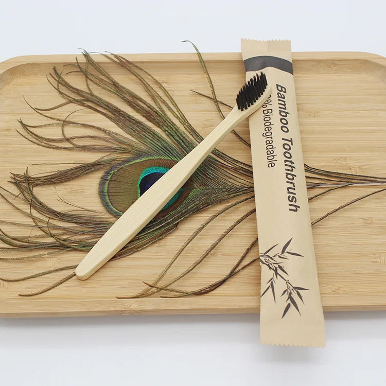 Eco-Friendly Bamboo Toothbrush Set (100PCS) – Sustainable, Reusable & Vegan