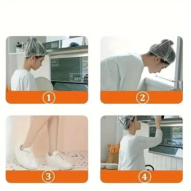 Reusable 100-Pack Elastic Food Storage Covers – Stretchable Plastic Bowl Wraps