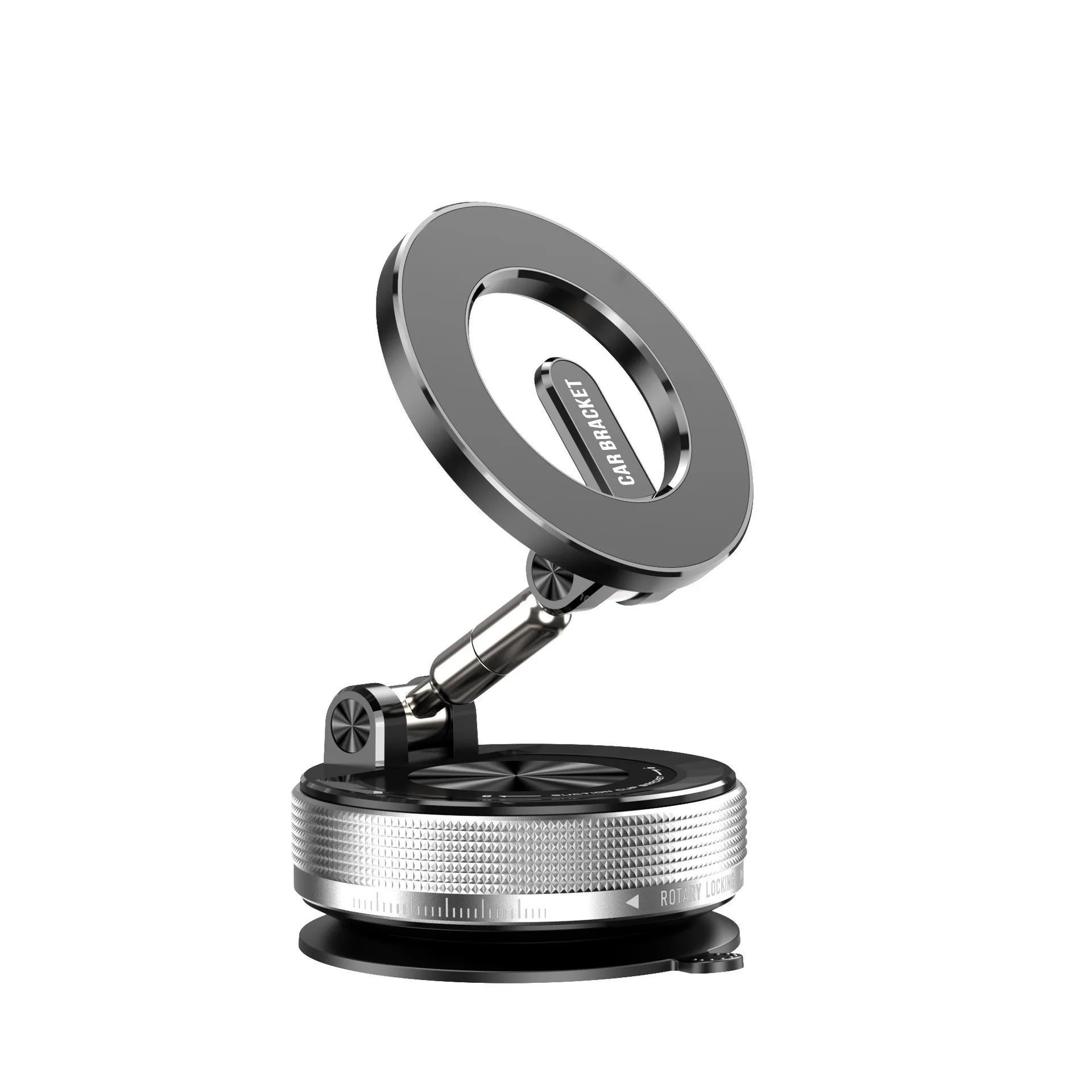 Magnetic Wireless Car Charger Mount | 15W Fast Charging Dock with 360° Rotation for iPhone 12–15 Pro/Max