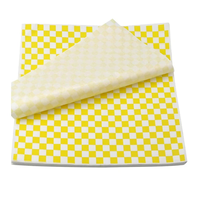 25-Pack Wax Paper Food Wrappers | Eco-Friendly Grease-Resistant Paper for Burgers, Sandwiches & Fries - BANGN CREATIVE SOLUTIONS 