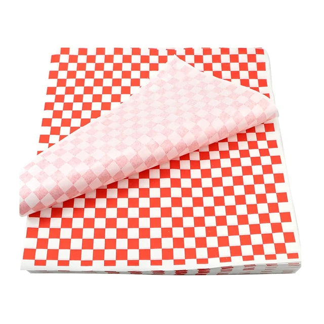 25-Pack Wax Paper Food Wrappers | Eco-Friendly Grease-Resistant Paper for Burgers, Sandwiches & Fries - BANGN CREATIVE SOLUTIONS 