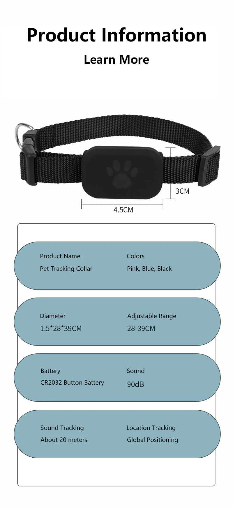 Pet GPS Tracker Collar – Waterproof Real‑Time Smart Locator