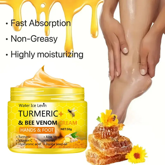Turmeric Bee Venom Hand & Foot Repair Cream – Cracked Skin Rescue