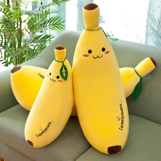 Fruit Soft Plush Banana Pillow – Cute Home Décor Cushion