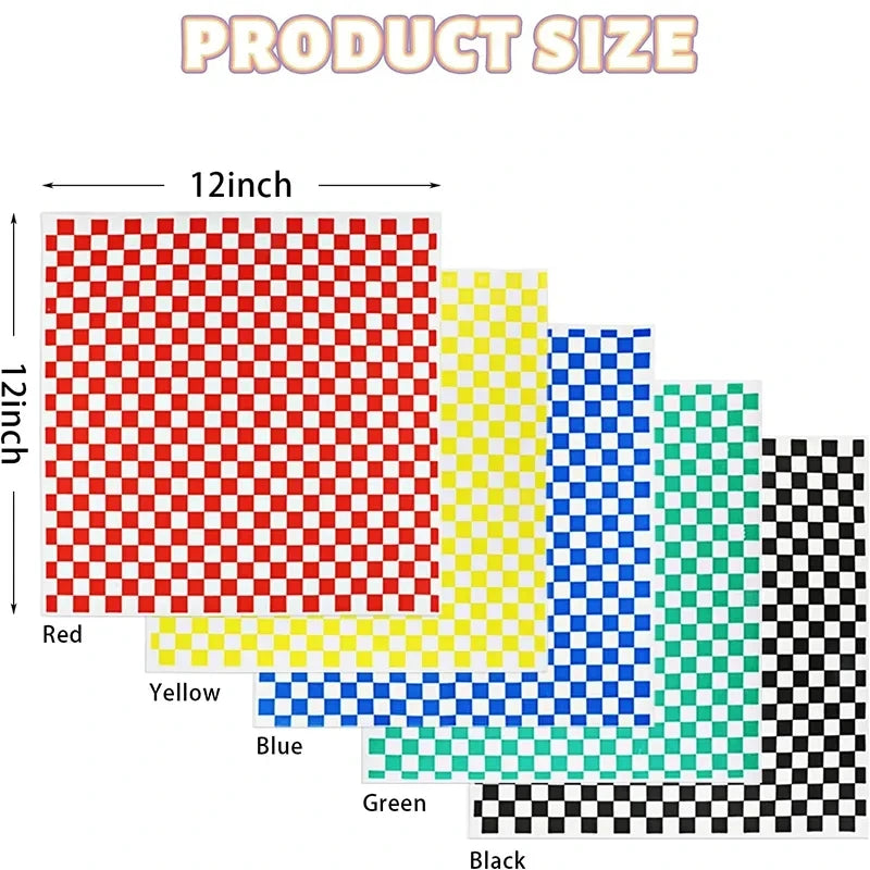 25-Pack Wax Paper Food Wrappers | Eco-Friendly Grease-Resistant Paper for Burgers, Sandwiches & Fries