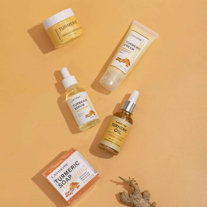 5‑Piece Turmeric Facial Care Set – Cleanse, Treat & Glow