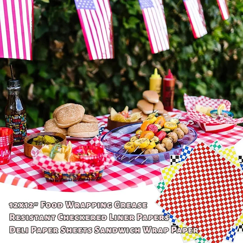 25-Pack Wax Paper Food Wrappers | Eco-Friendly Grease-Resistant Paper for Burgers, Sandwiches & Fries - BANGN CREATIVE SOLUTIONS 