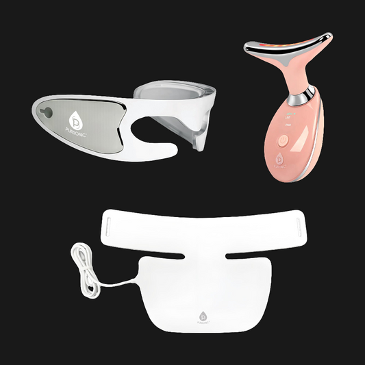 Pursonic Total LED Light Therapy System – Eye Mask, Neck Plate, Multi-Function Skincare Device
