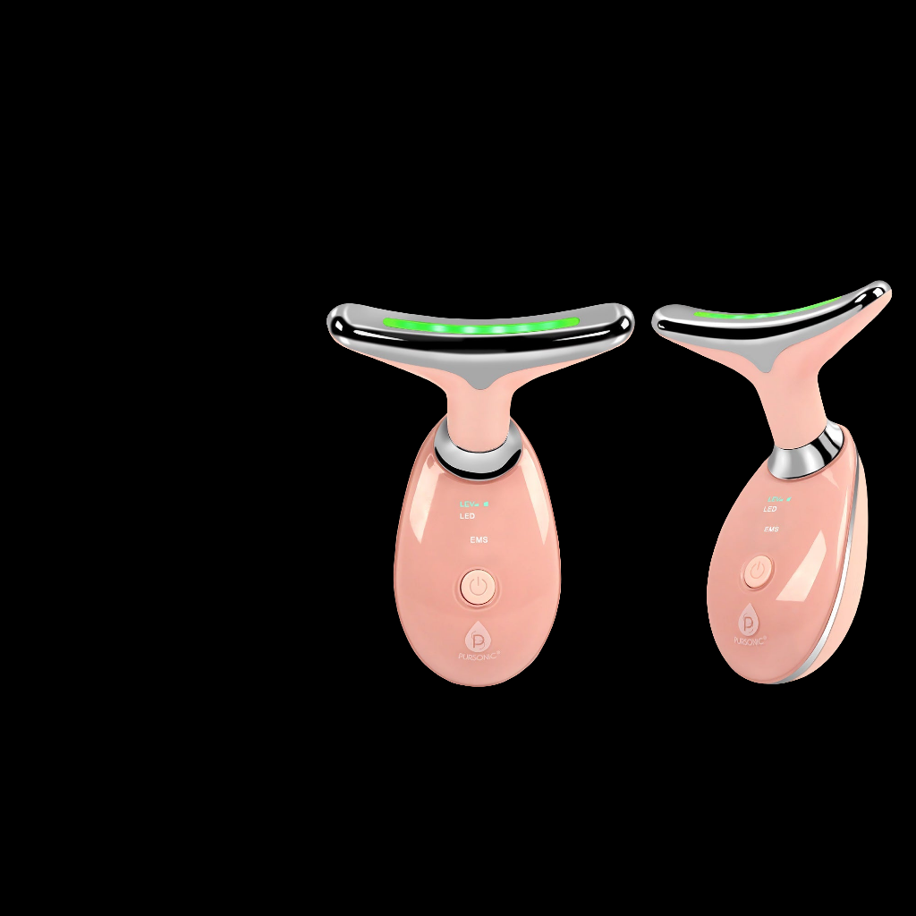 Pursonic Total LED Light Therapy System – Eye Mask, Neck Plate, Multi-Function Skincare Device