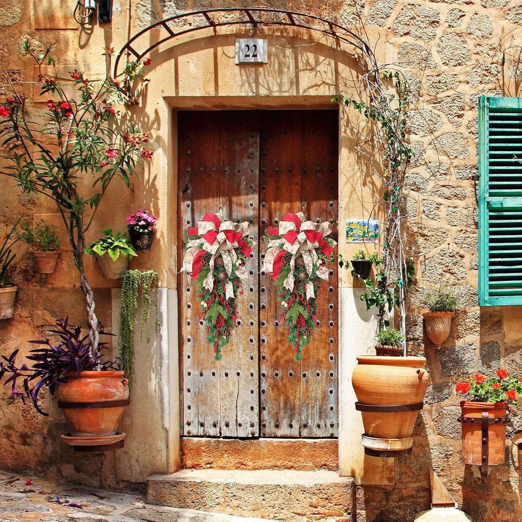 A Christmas Door Hanging Wreath | Holiday Décor & Party Supplies