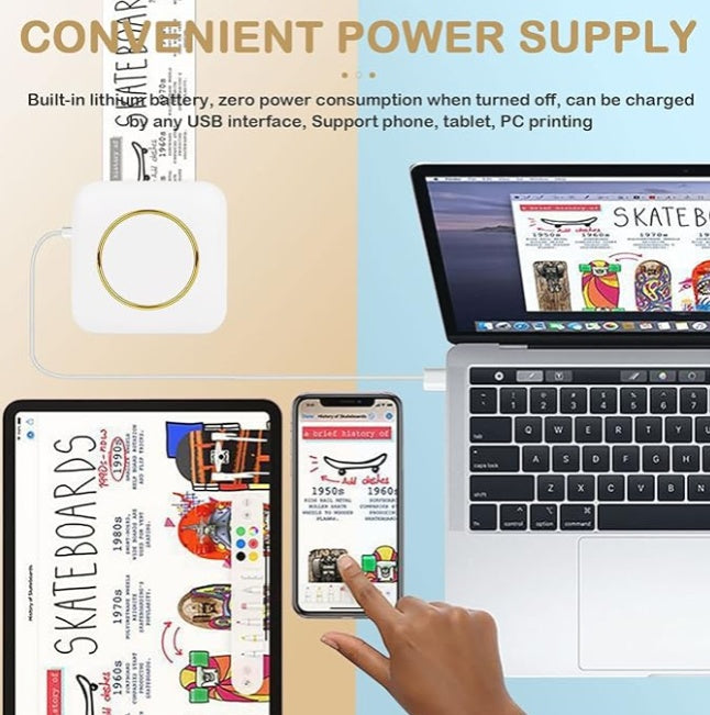 Portable Mini Printer - BT Instant Printing - BANGN CREATIVE SOLUTIONS 