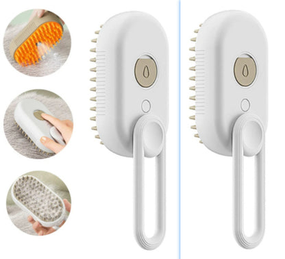 3-in-1 Electric Pet Grooming Brush – Steam, Spray & Massage Comb for Cats & Dogs - BANGN CREATIVE SOLUTIONS 