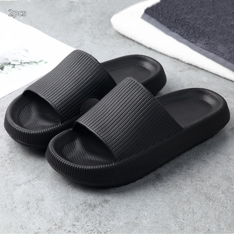 Soft Home Couple Slippers – Lightweight, Non-Slip Comfort Slides